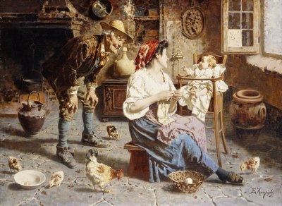 Felicidad familiar de Eugenio Zampighi
