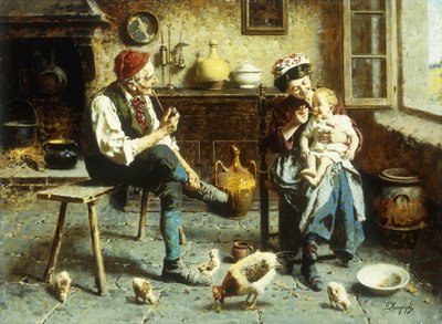 La familia feliz de Eugenio Zampighi