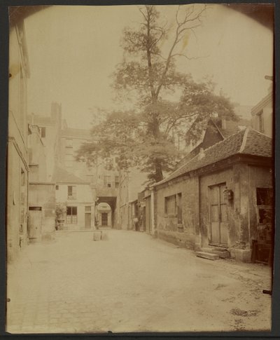 Antiguo convento carmelita, Rue Saint-Jacques, Va Disparaître de Eugène Atget