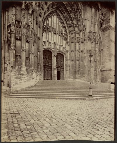 Beauvais, Puerta de la Catedral de Eugène Atget