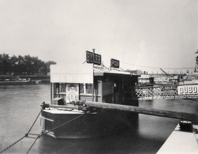 Barco en el Sena de Eugène Atget