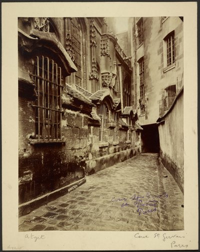 Cour Saint Gervais et Protais] [Tribunal de Saint Gervais y Protais de Eugène Atget