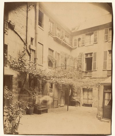 Cour de Rouen, Boulevard Saint-Germain de Eugène Atget
