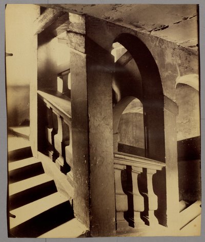 Escalera, 25 rue des Blancs-Manteaux de Eugène Atget
