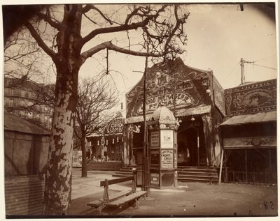 Fête Vaugirard (Feria callejera y quiosco) de Eugène Atget