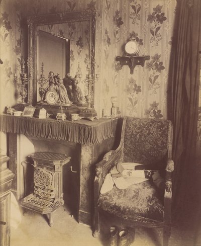 Interior de una casa de clase trabajadora, rue de Romainville de Eugène Atget