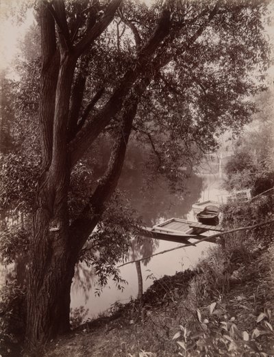 El Marne? La Varenne (El Marne en La Varenne) de Eugène Atget