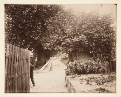 Amanecer, Puerta Meudon Inferior de Eugène Atget