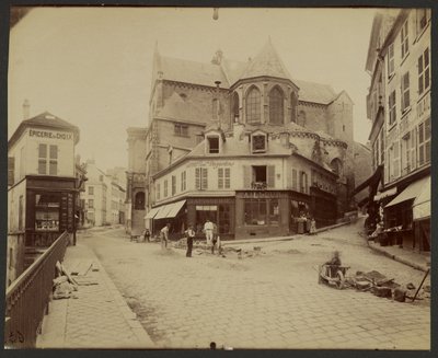Pontoise, iglesia de Saint-Maclou, siglos XII-XVI de Eugène Atget