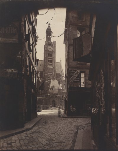 Rue de la Montagne-Sainte-Geneviève de Eugène Atget