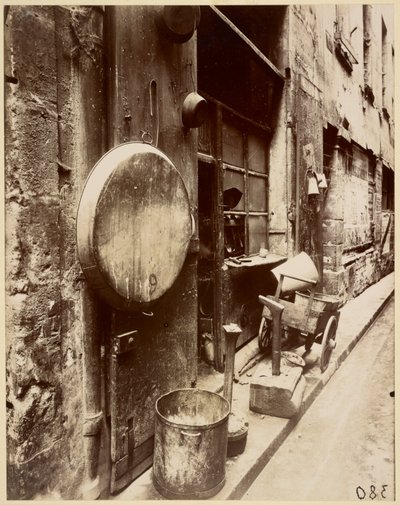 Tienda de la calle de la Reynie Tin Smith de Eugène Atget