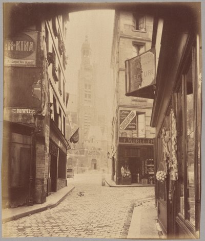 Saint-Étienne-du-Mont, rue de la Montagne Sainte-Geneviève de Eugène Atget