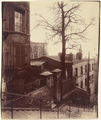 Escalera, Montmartre de Eugène Atget