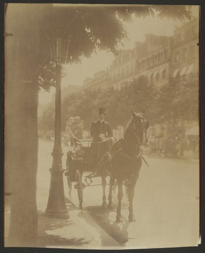 [Carruaje de espera] de Eugène Atget