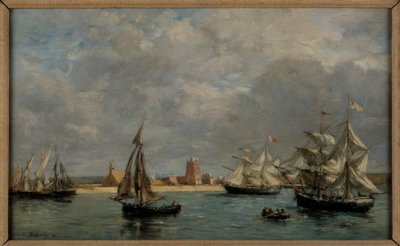 El puerto de Camaret de Eugene Louis Boudin