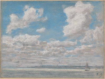 paisaje marino con cielo abierto de Eugène Boudin