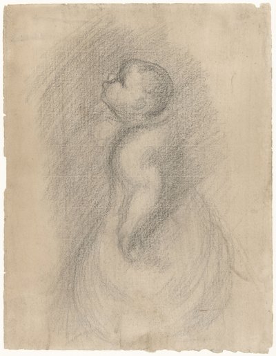 El bebé, visto de lado de Eugène Carrière