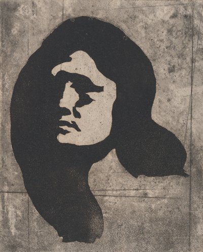 Cabeza de una mujer, ca. 1904 de Eugène Carrière