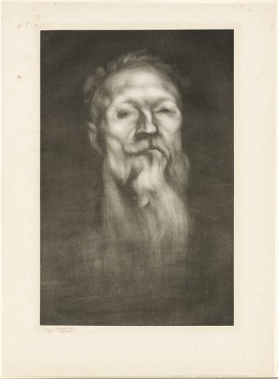 Retrato de Auguste Rodin de Eugène Carrière