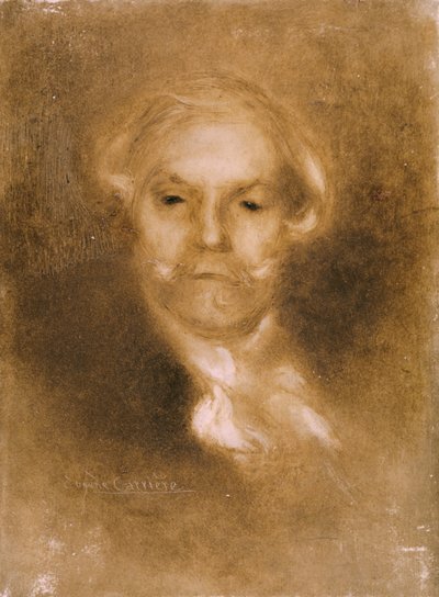 Retrato de Edmond de Goncourt (1822-96) de Germinie Lacerteux por Edmond y Jules (1830-70) publicado c.1890 de Eugène Carrière