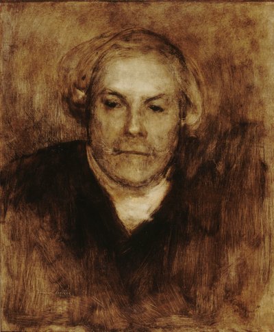 Retrato de Edmond de Goncourt 1822-1896, c. 1880 de Eugène Carrière