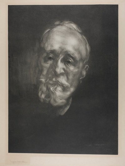 Retrato de Puvis de Chavannes de Eugène Carrière
