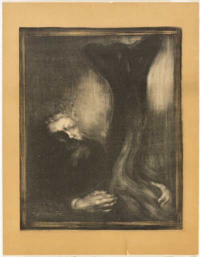 Rodin esculpiendo de Eugène Carrière