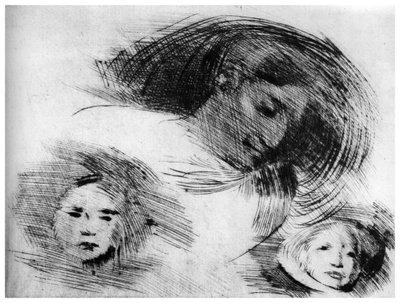Boceto aproximado, c1870-1905 de Eugène Carrière