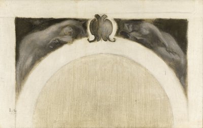 Boceto para el Salón de las Ciencias del Hôtel de Ville de París: Botánica - Medicina, hacia 1889 (lápiz, óleo sobre lienzo) de Eugène Carrière