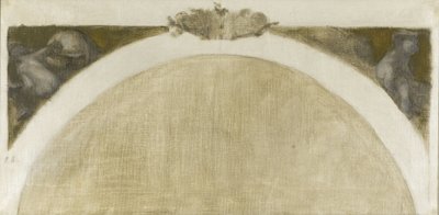 Boceto para el Salón de las Ciencias del Hôtel de Ville de París: La Géographie - La Géologie, entre 1889 y 1891 (óleo sobre lienzo) de Eugène Carrière