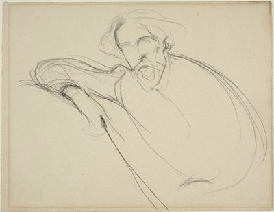 Estudio de Alphonse Daudet de Eugène Carrière
