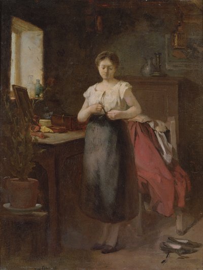 Mujer en un Interior de Eugène Carrière