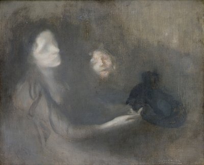Mujer con sombrero de Eugène Carrière