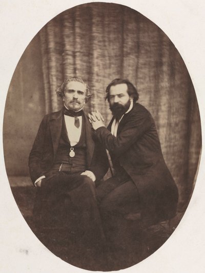 Portrait of the Actor Pierre Bocage and Friend de Eugène Colliau