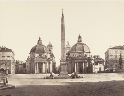 Piazza del Popolo, 1848-52 de Eugène Constant