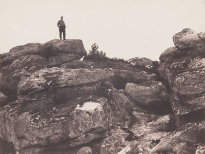 Gargantas de Franchard - Bosque de Fontainebleau, 1863 de Eugène Cuvelier