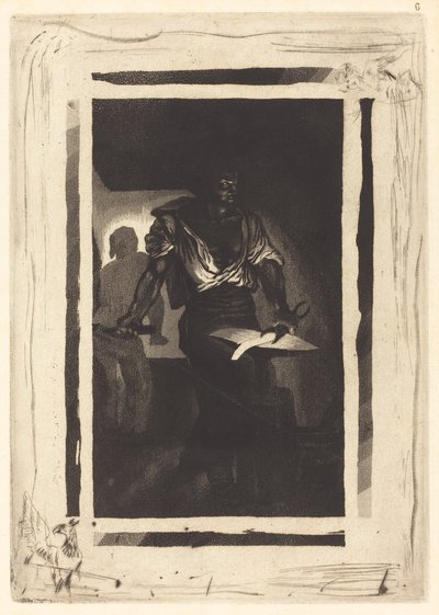 Un Herrero, 1833 de Eugène Delacroix