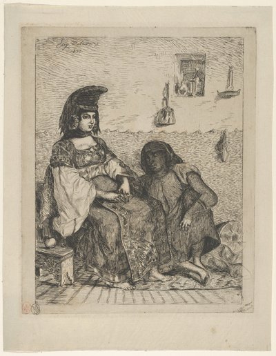 Una Novia Judía en Tánger, 1833 de Eugène Delacroix