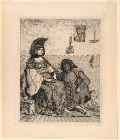 Una Mujer Judía de Argel de Eugène Delacroix