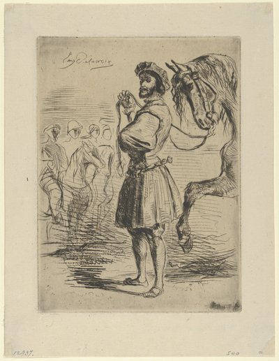 Un noble de la época de Francisco I, 1833 de Eugène Delacroix