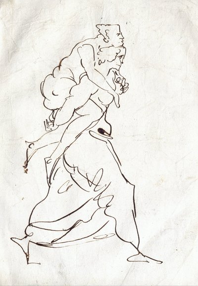 Eneas y Anquises de Ferdinand Victor Eugene Delacroix