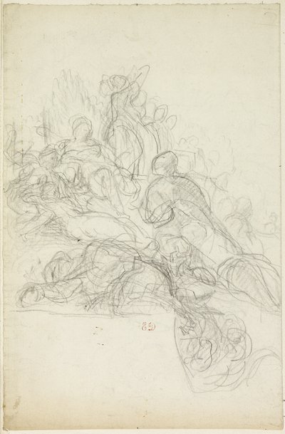 Escena alegórica o mitológica de Eugène Delacroix
