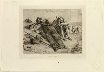 Árabes de Orán de Eugène Delacroix