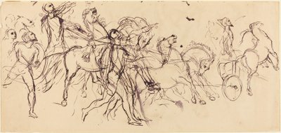 Aurigas (recto y verso) de Eugène Delacroix