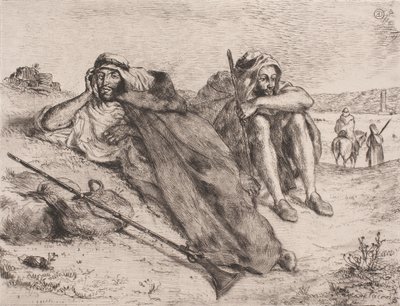 Danés: Árabes de Orán de Eugène Delacroix