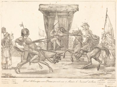 Duel Polemique, 1821 de Eugène Delacroix