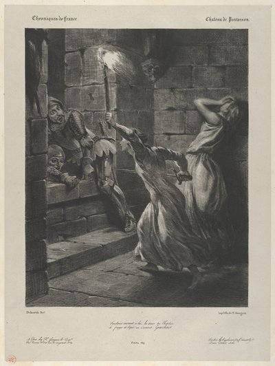 La hermana de Duguesclin, 1829 de Eugène Delacroix