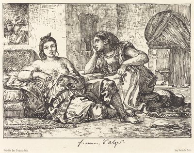 Mujeres de Argel de Eugène Delacroix