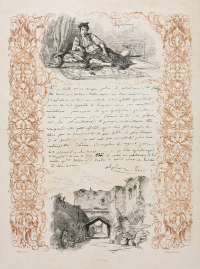 Judía de Argel y una calle en Argel de Eugène Delacroix