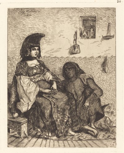 Mujer judía de Argel de Eugène Delacroix